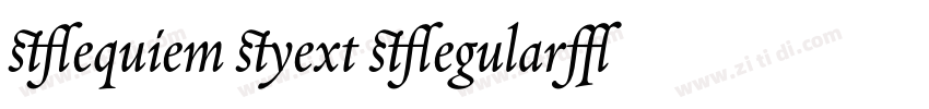 Requiem Text Regular字体转换